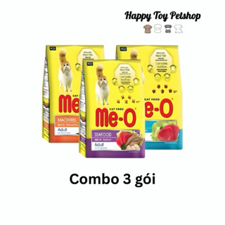 Combo 3 gói Hạt Thức Ăn Cho Mèo Trưởng Thành Me-o - Hạt Cho Mèo Nhiều Vị, Ngon, Bổ, Rẻ Và Tiện Ích 350g - HAPPYTOY