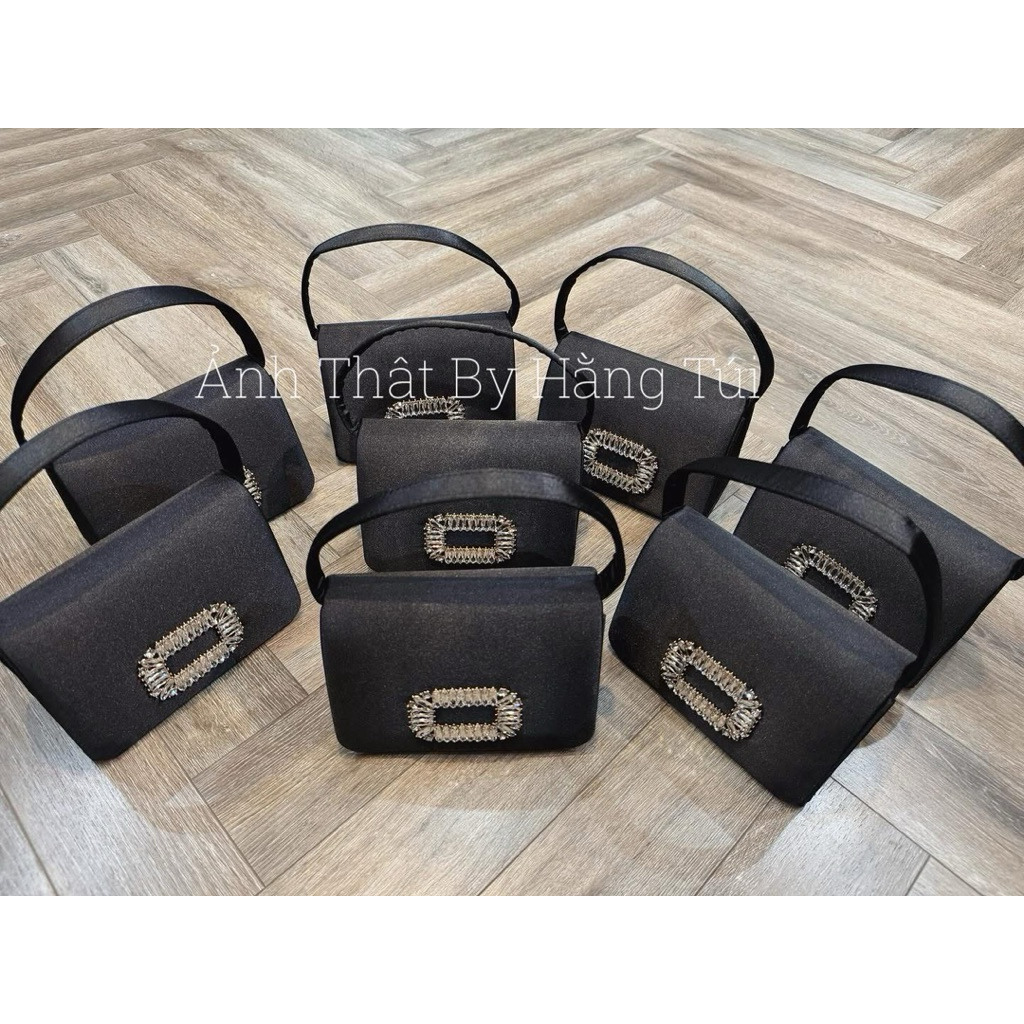 [ LOẠI 1 & ẢNH THẬT] Túi dáng Vuông Cầm Tay QCCC Cực sang Chảnh Size 17cm♦️ẢNH THẬT SHOP CHỤP ♦️