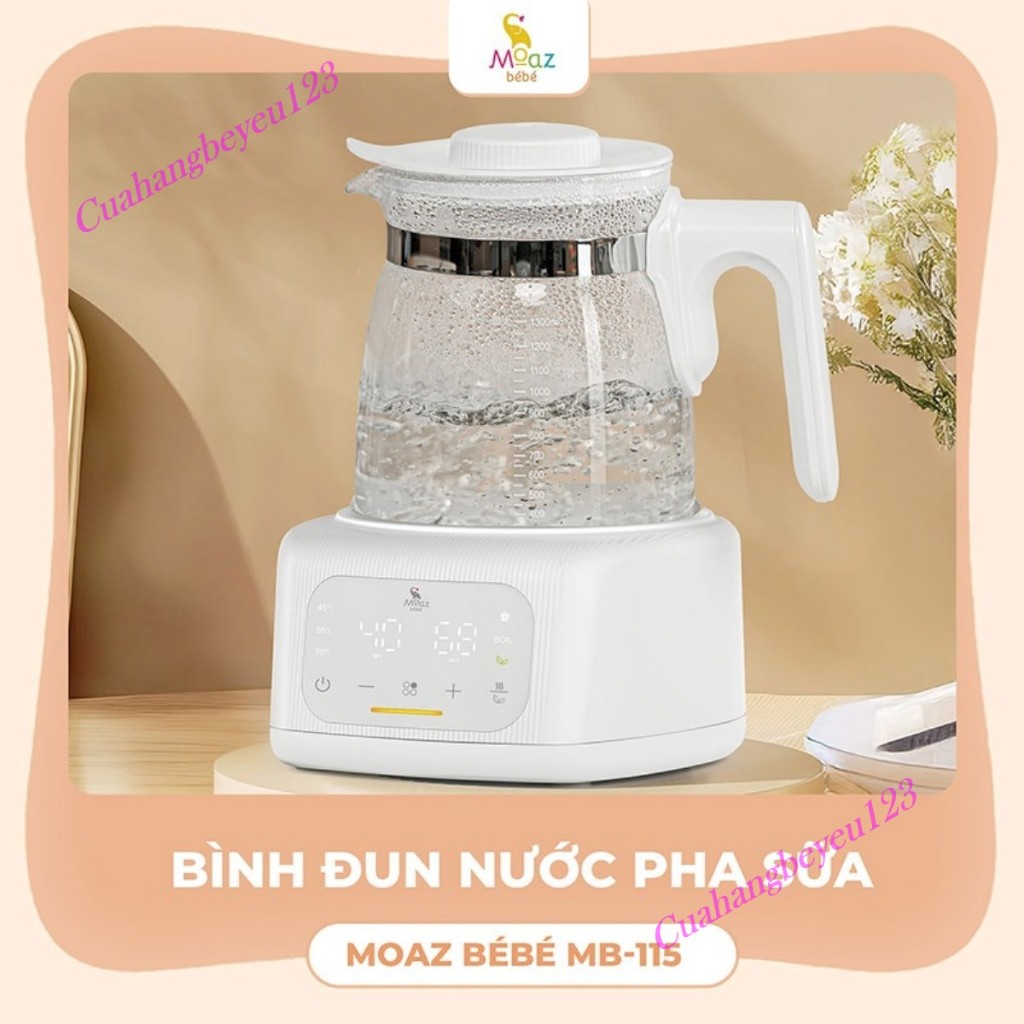 Máy đun nước đa năng siêu tốc 1Lít Moaz BéBé MB-115 MB115 / MB-002 MB002