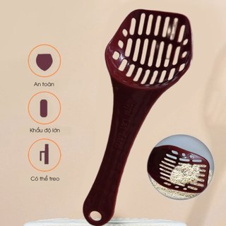 Xẻng xúc chất thải, xúc cát cho mèo hai màu ngẫu nhiên