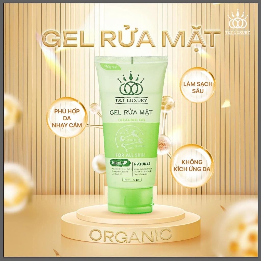 gel rửa mặt T &t luxury chính hãng