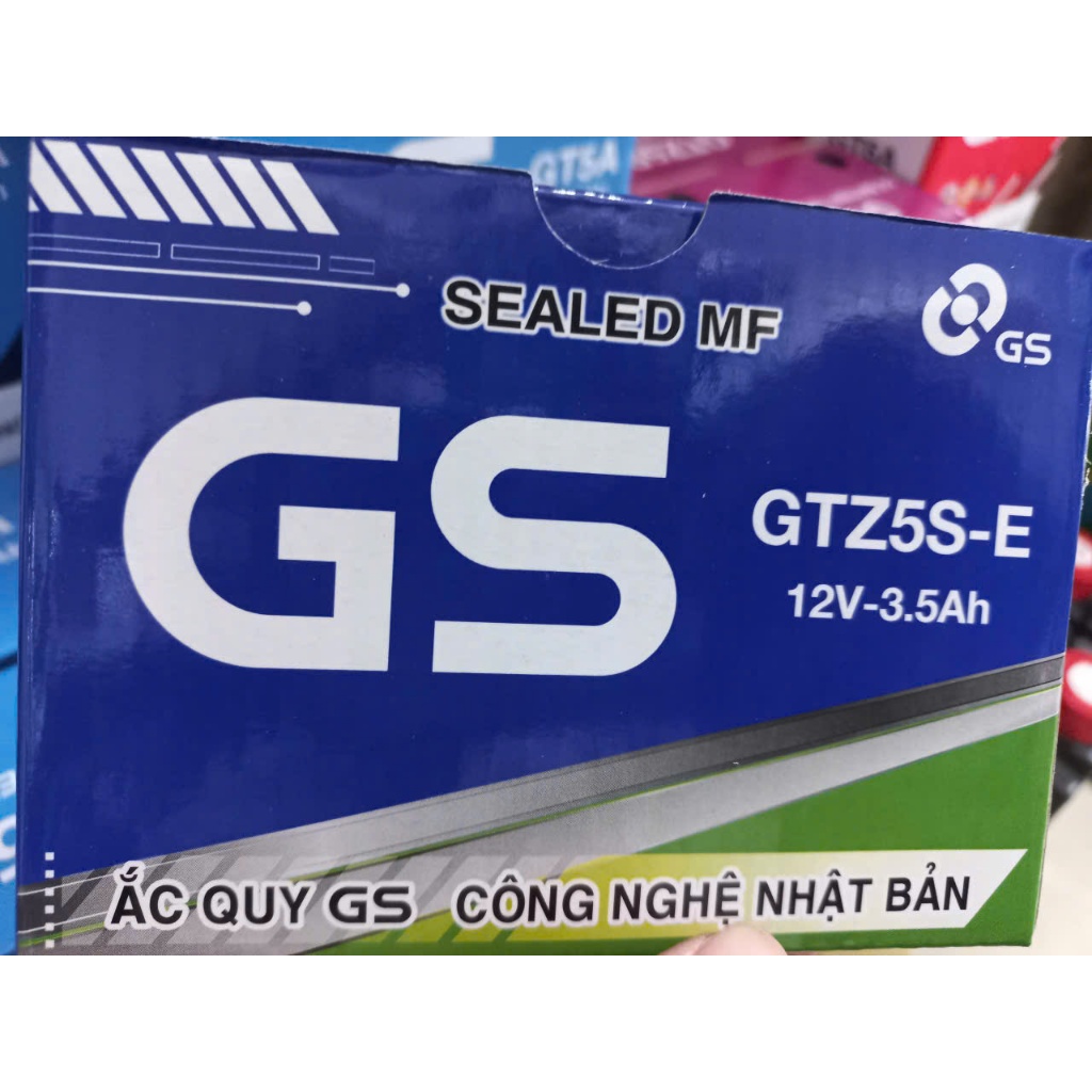 Bình ắc quy khô GS GTZ5S-E (12V-3.5Ah) chính hãng Wave RS, Nouvo456, Airblade110,...