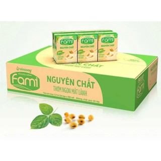 Sữa Đậu Nành FAMI -Dây6 hộp Canxi và Nguyên Chất
