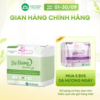 Combo 5 gói băng vệ sinh thảo dược Dạ Hương ban ngày 23cm có cánh (gói 8 miếng)