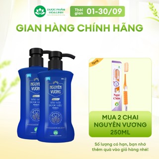 Combo 2 chai dầu gội dược liệu Nguyên Vương Sảng khoái dành cho nam chai 250ml - Dành cho tóc nam giới dầu bết, gàu ngứa
