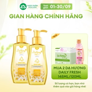 Combo 2 chai dung dịch vệ sinh Dạ Hương Daily Fresh Moisture 145ml - Tăng cường thành phần DƯỠNG ẨM