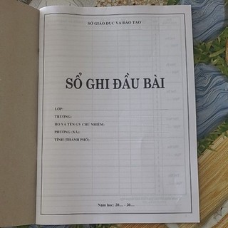 Sổ Ghi Đầu Bài Cấp 2,3 ( 19 Tuần, 80 Trang )