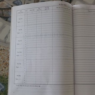 Sổ Ghi Đầu Bài Cấp 2,3 ( 19 Tuần, 80 Trang )