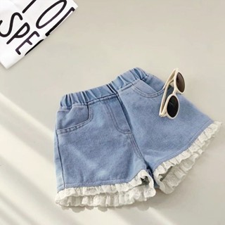  Quần Short Jean Mới Cho Bé Gái Thiết Kế Phong Cách Hàn Quốc Quần Jean Trẻ Em Thoải Mái Và Dễ Phối 