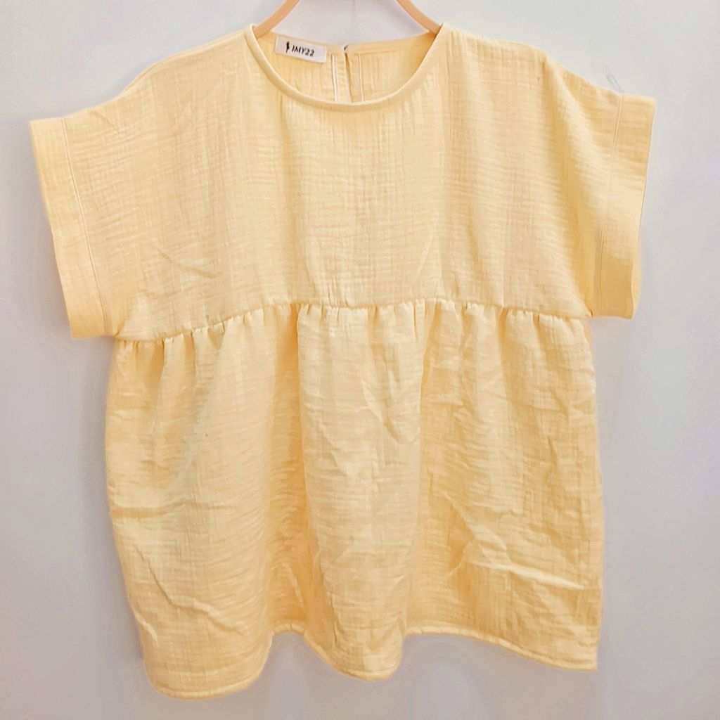 áo lẻ babydoll xô muslin màu trơn(thêm màu mới)