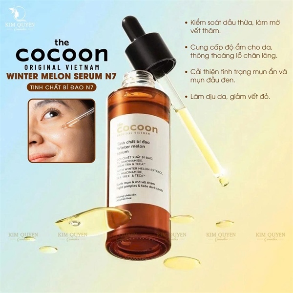 Serum Tinh chất bí đao N7 cocoon 70ml serum Winter melon