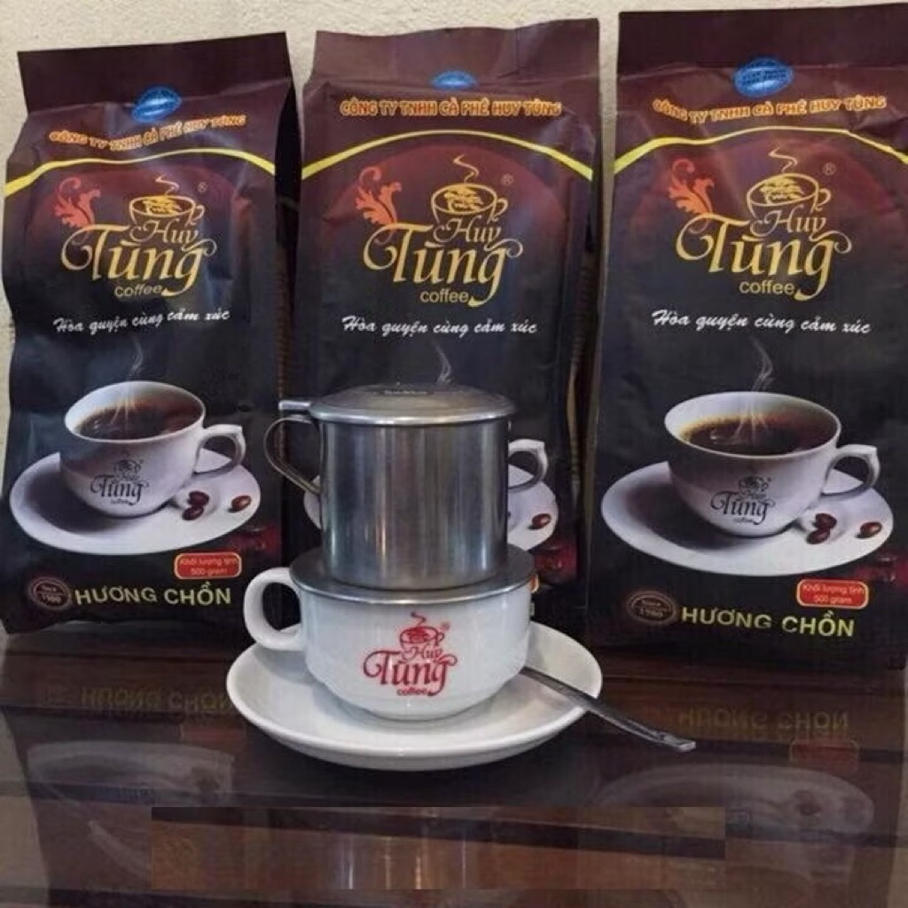 Cà phê Tùng hương chồn gói 500g, cà phê Huy Tùng, cà phê thơm ngon, cà phê đậm vị
