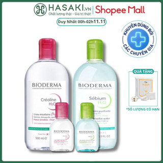 Nước Tẩy trang Bioderma Sensibio + Sebium H2O Sạch Sâu, Dịu Nhẹ Cho Da Nhạy Cảm, Da Dầu 100ml 500ml