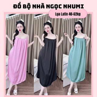 (FREESIZE 40-62kg tuỳ chiều cao) Váy lụa NT/ Lụa Latin oversize 40-62kg siêu xinh