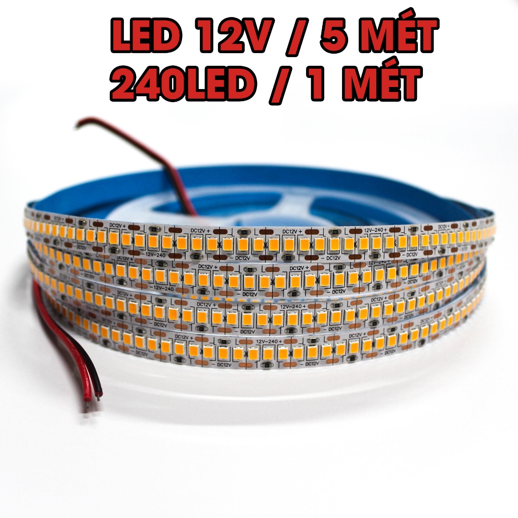 Led dán smd 2835 12v siêu sáng (240 led/m)