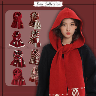  Khăn Len Unisex Khăn Choàng Cổ Len Dệt Kim Giữ Ấm Tone Đỏ Nổi Bật QUÀ TẶNG HAPPY NEW YEAR 2026 - Mã THLN00 