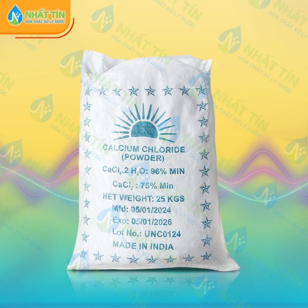 Khoáng Canxi Clorua - CaCl2 Ấn Độ (25kg/bao) - Cung cấp Canxi cho tôm cá, giúp phát triển vỏ