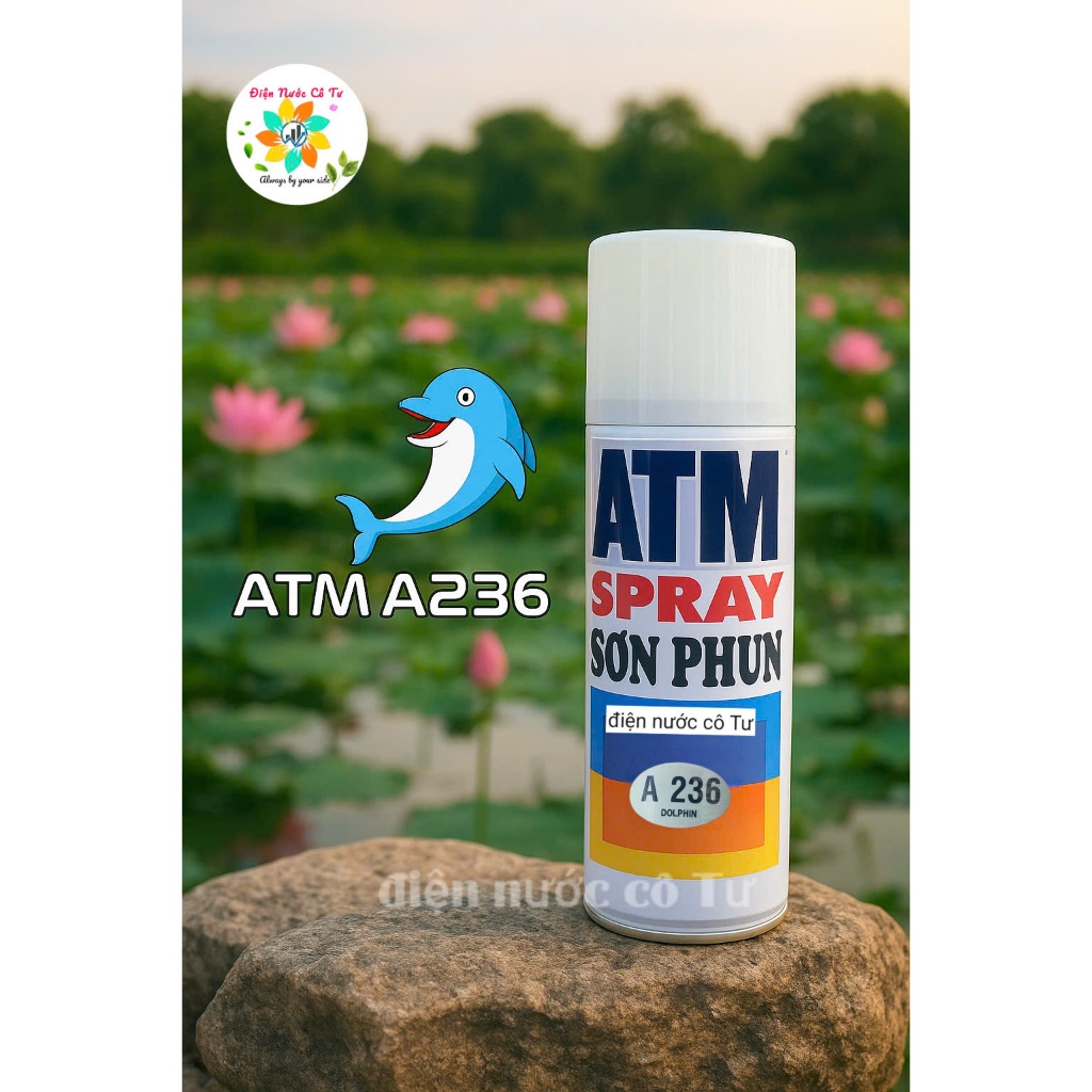 Bình phun sơn màu DOLPHIN ATM Spray mã A236