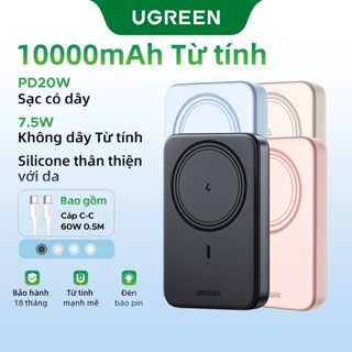 【Pin Sạc Dự Phòng Có Thể Đặt Hàng Sạc dự phòng không dây Ugreen 10000mAh | Sạc đồng thơi 2 thiết bị | Pin Li-on