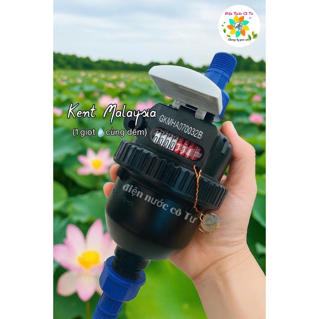Đồng hồ nước Nhựa cao cấp George Kent Malaysia - Đồng hồ nước cho gia đình, chung cư, nhà trọ, nhà x