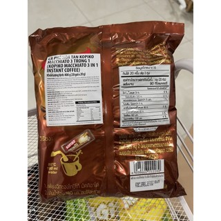 Cà Phê Kopiko Macchiato 400g (20 gói x 20gram) Date 2027