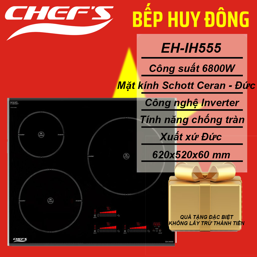 BẾP TỪ BA CHEF'S EH-IH555
