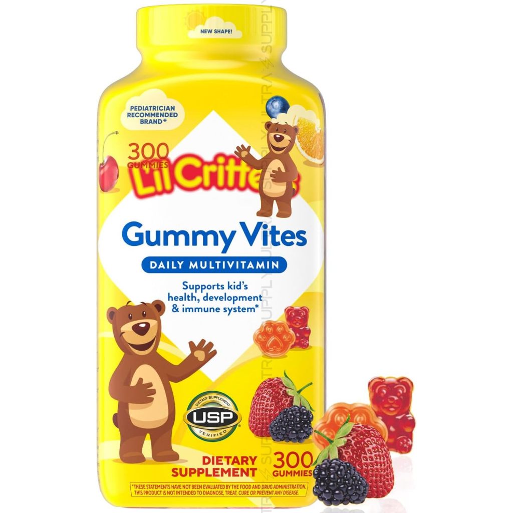 (mẫu mới) Kẹo dẻo gấu L’ilCritters Vitafusion Gummy Vites Daily Multivitamin .