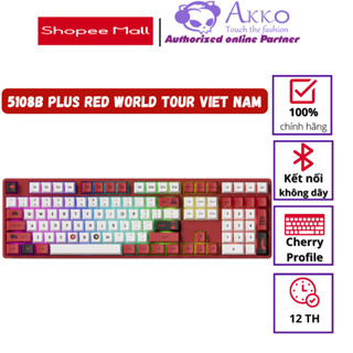  Bàn phím cơ AKKO 5108B Plus Red World Tour Viet Nam 