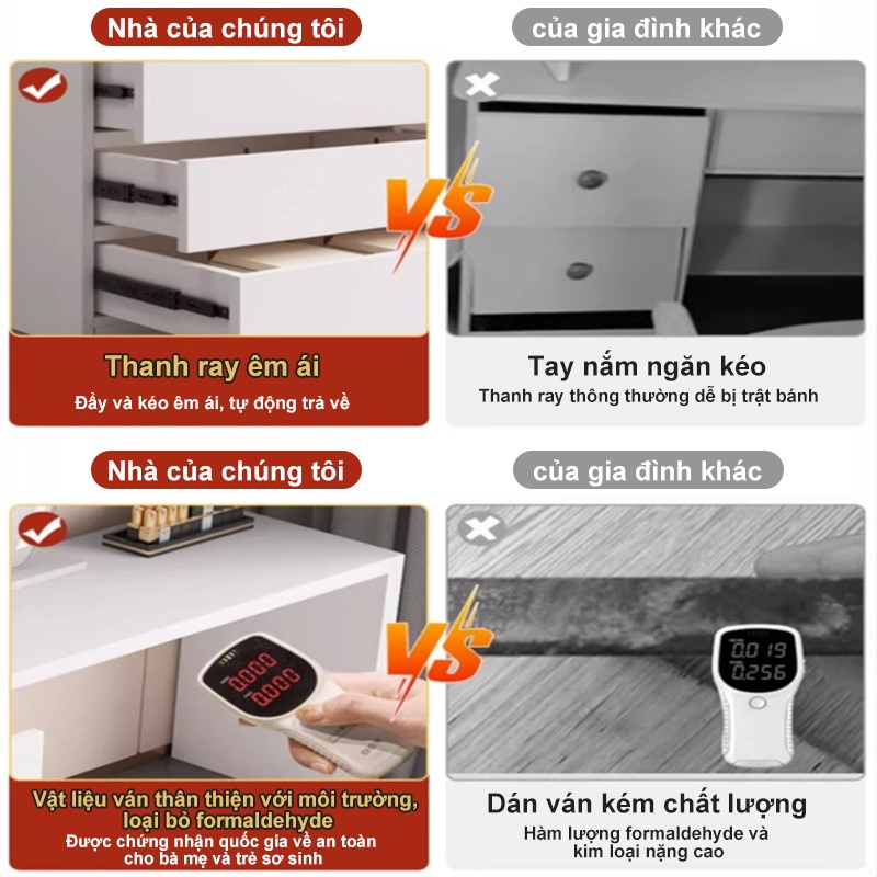 MY Bàn trang điểm đẹp xoay 180 thông minh tủ ngăn kéo đa năng để đồ tủlưu trữ, Chống ẩm gỗ | BigBuy360 - bigbuy360.vn