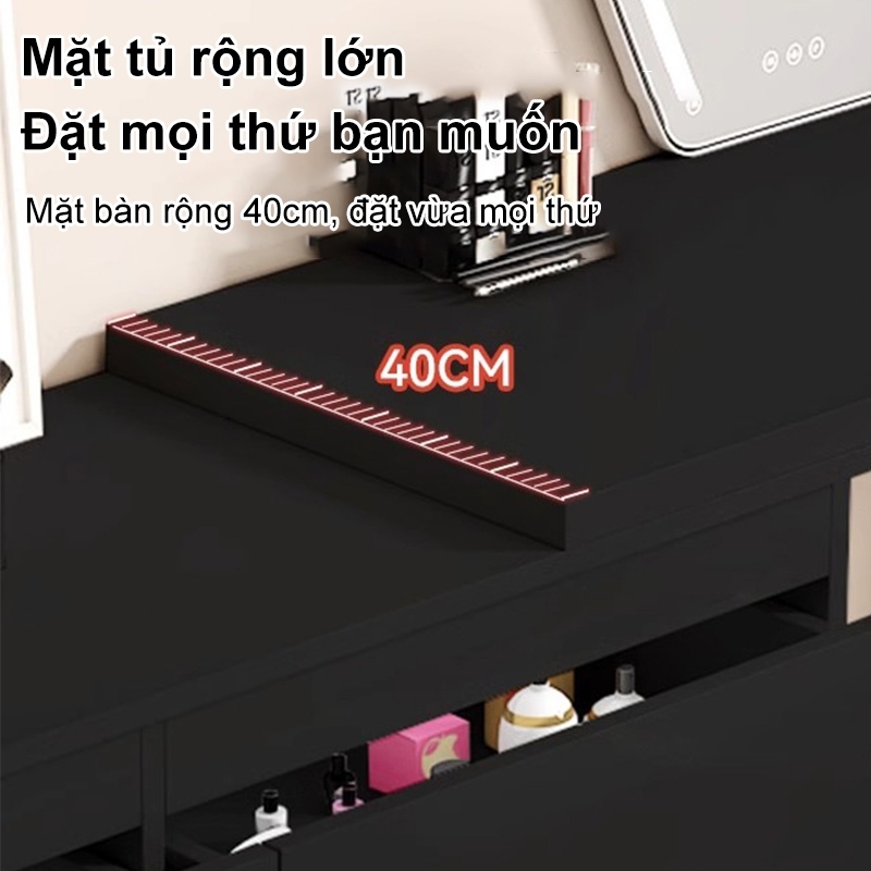 MY Bàn trang điểm đẹp xoay 180 thông minh tủ ngăn kéo đa năng để đồ tủlưu trữ, Chống ẩm gỗ | BigBuy360 - bigbuy360.vn