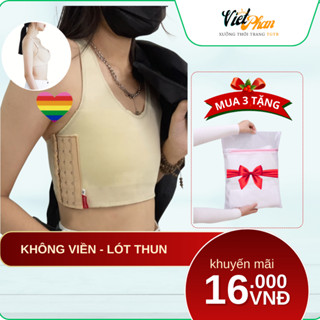 Áo nịt ngực tomboy không viền - lót thun cứng, ôm ngực, thoải mái, Việt Phan Store
