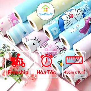 10m x 45cm rộng Giấy dán tường ( có sẵn keo ) - Mẫu hoạt hình ( nhiều mẫu mới )