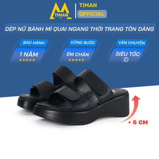 Dép nữ đế xuồng 6 phân quai hậu bánh mì cao gót quai ngang thời trang đẹp bảo hành 1 năm CG210 TIMAN