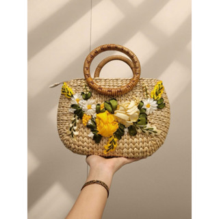 Kho sỉ túi cói - Túi lục bình chụp hình đi biển- Túi đi du lịch vintage