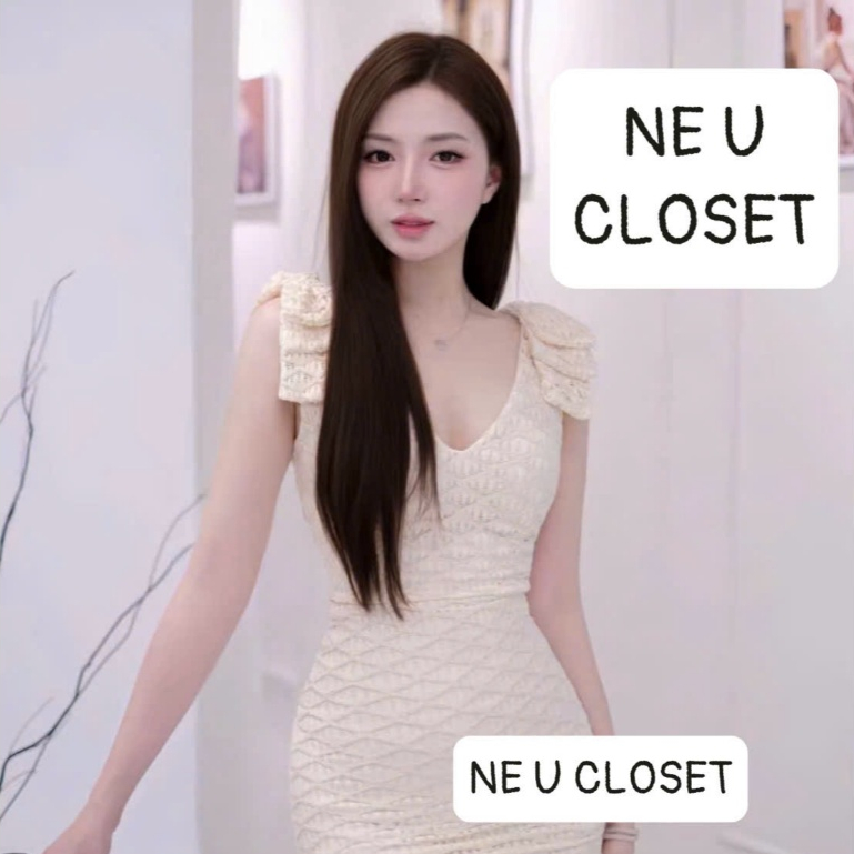 [HÀNG LOẠI 1] Váy 2 dây phối nơ váy ren body sang chảnh đầm body váy body đầm 2 dây phối nơ váy nữ s