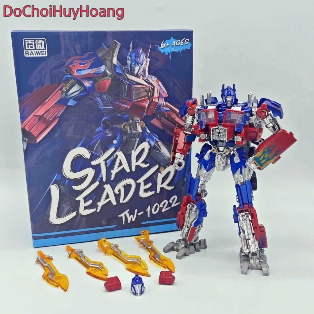 Mô hình robot Optimus biến đổi thành xe container 1022ex