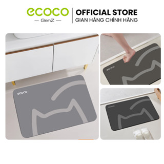  Thảm lau chân ECOCO siêu thấm hút thế hệ mới Thảm trải sàn silicon chống trượt 4 lớp cho nhà bếp nhà tắm phòng khách 