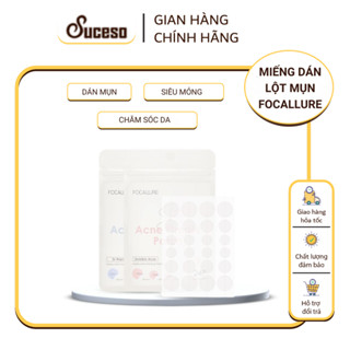 Miếng Dán Mụn FOCALLURE – Miếng Dán Siêu Mỏng Trong Suốt Không Thấm Nước, Chăm Sóc Da 2g – SUCESO