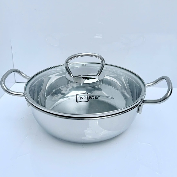 Nồi Lẩu Mini  Fivestar 20cm Nắp Kính – Kho Cá, Kho Thịt chính hãng fivestar