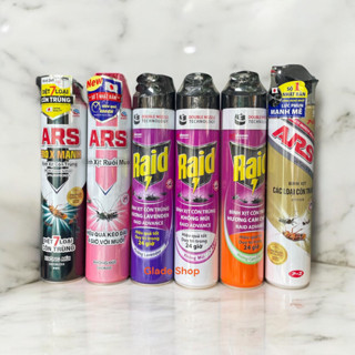  Bình xịt côn trùng xịt muỗi ARS Raid cực mạnh diệt 7 loại côn trùng 