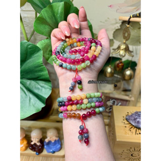   Hợp ngũ mệnh  Chuỗi 108 hạt bình an đá tour chuỗi tràng hạt bình an phật giáo đeo tay đeo cổ nam nữ 