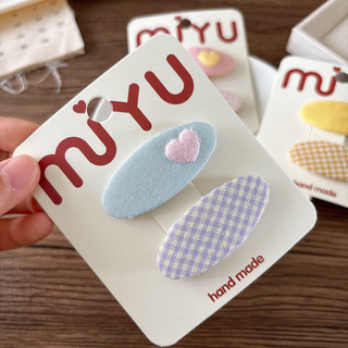 Set kẹp tròn Retro cho bé gái