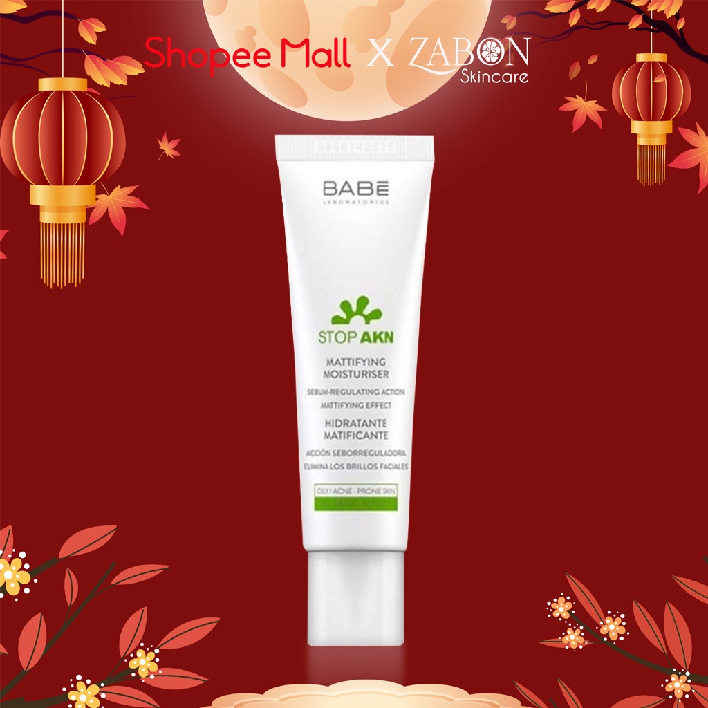 Kem dưỡng ẩm BABE Stop AKN Mattifying Moisturiser kiềm dầu giảm mụn 50ml