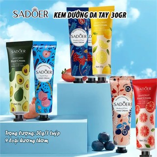 Kem Dưỡng Da Tay SADOER 30g – Dưỡng Ẩm, Giữ Da Mềm Mịn, Hương Dịu Nhẹ - A82 (SET 5 CHAI)