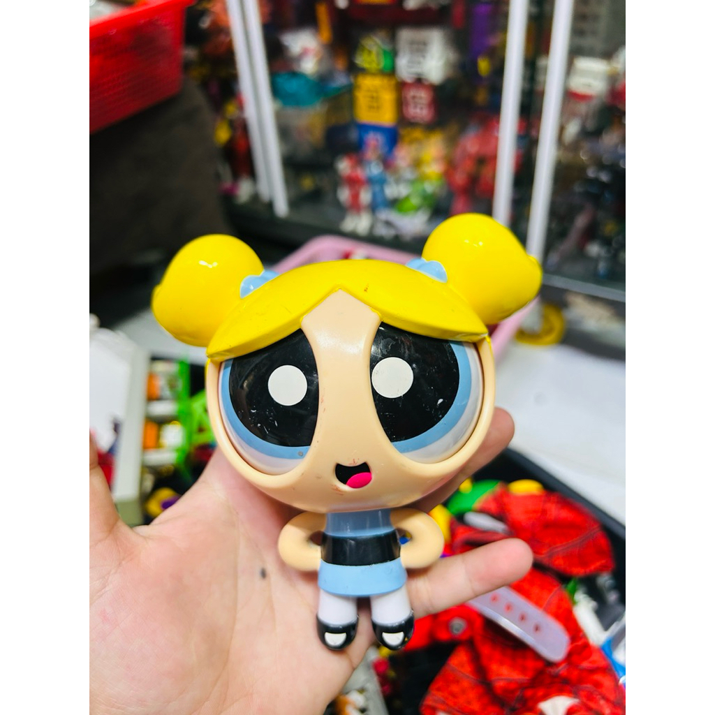 Mô hình THE POWERPUFF GIRLS Bubbles Bulle 5" Action Eyes Doll Cartoon Network