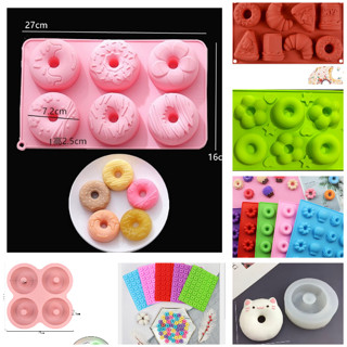  Khuôn Silicon Donut 6c Bền Đẹp - khúc bạch Trà Sữa - Làm Đá Viên - đổ rau câu - làm nến 