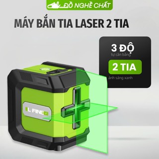  Máy cân bằng laser L Fine 2 tia xanh Máy bắn cốt  Máy cân mực bắn tia laser cân bằng trong xây dựng lấy cos C4 