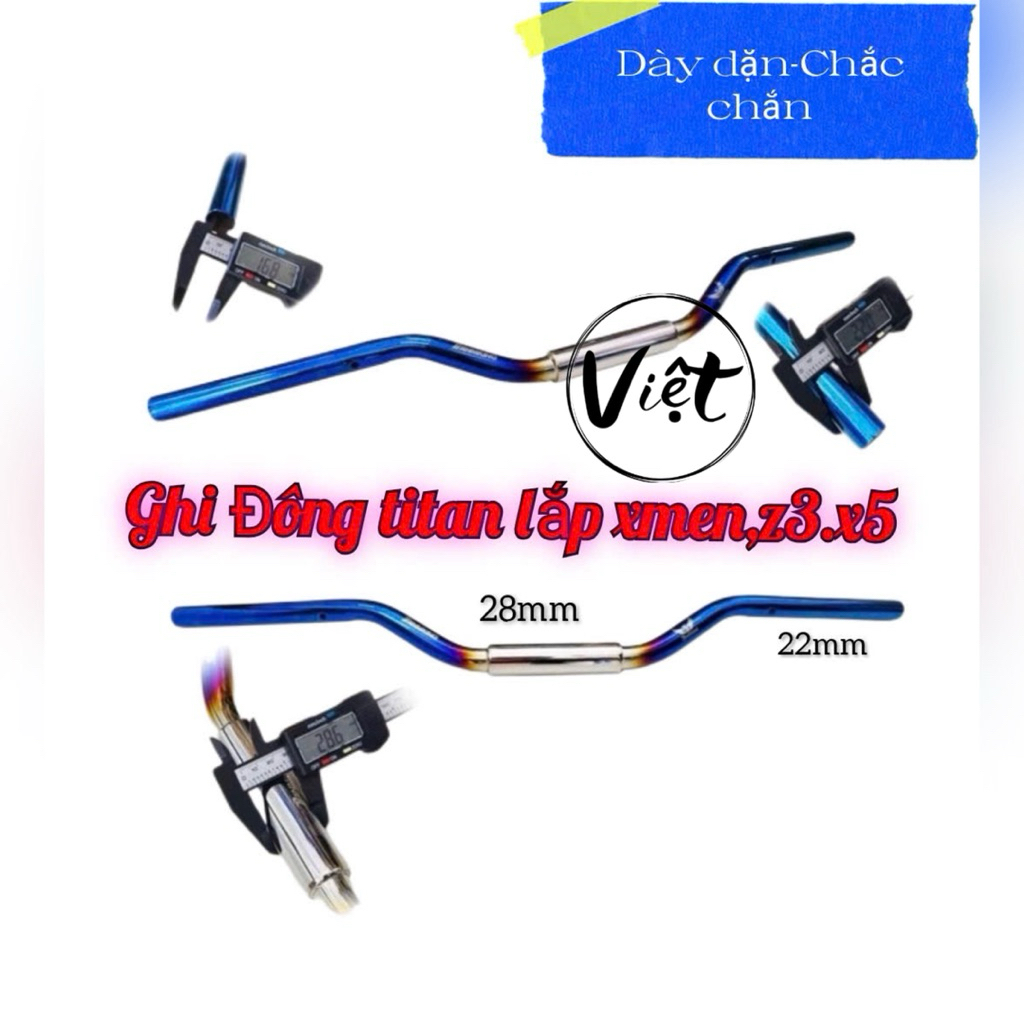 Ghi đông titan lắp xe điện xmen,z3.x5 và nhiều dòng xe khác