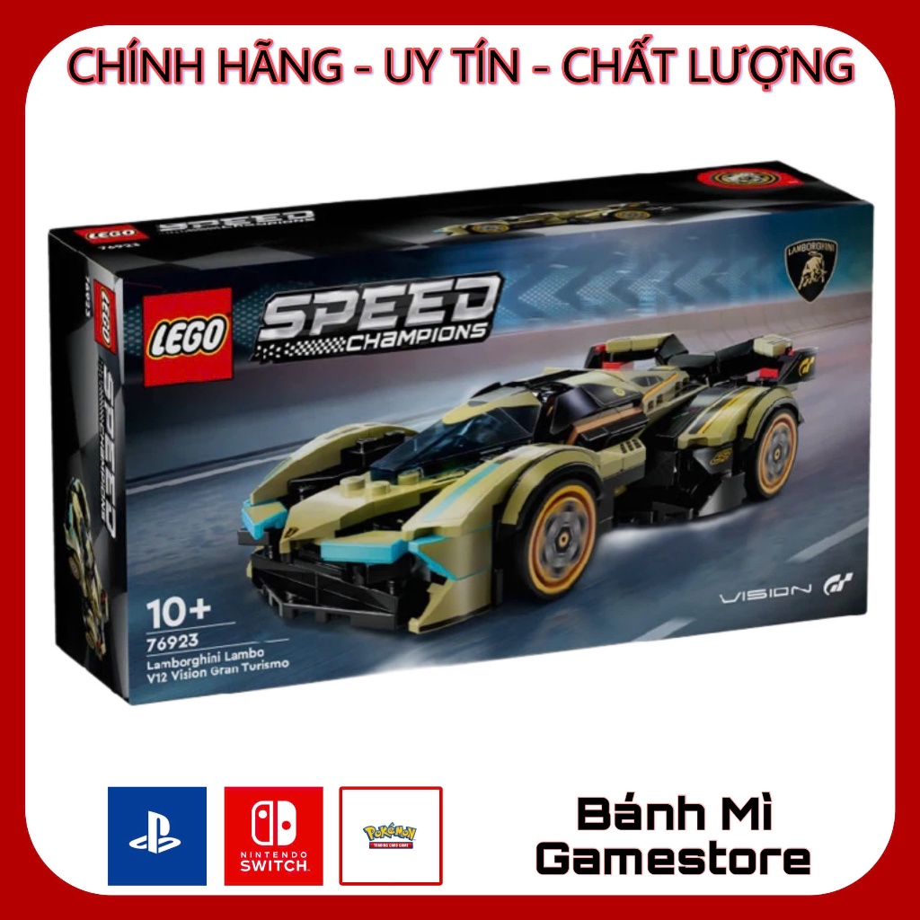 [Chính hãng] Đồ chơi lắp ráp LEGO Speed Champions Siêu Xe Lamborghini Lambo V12 Vision Gt 76923 (230