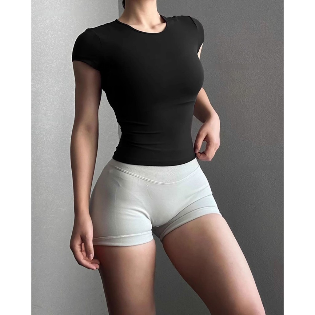 Áo thể thao nữ tay ngắn, size S,M,L, chất liệu dệt kim từ sợi tổng hợp 91% Nylon + 9% Spandex AC-REFLEX | BigBuy360 - bigbuy360.vn
